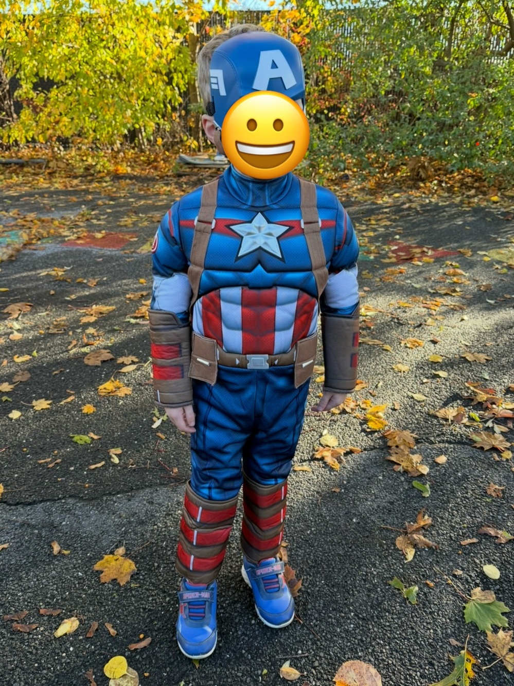 Marvel Captain America Toddler 5T-6T Halloween Costume - Blue/Red - Picture 4 of 4